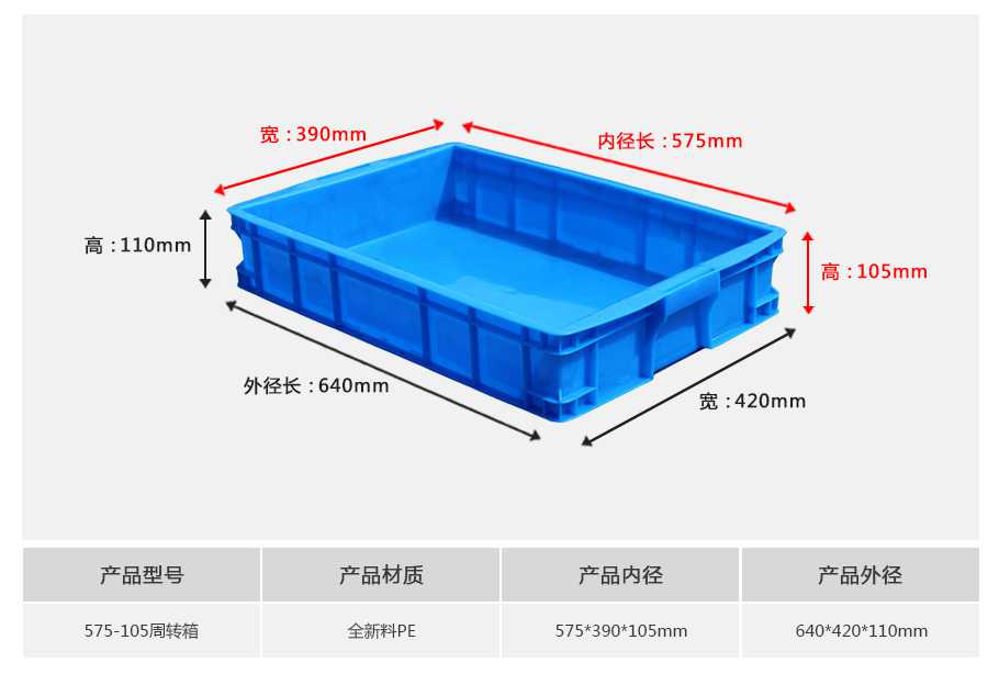 軒盛塑業(yè)575-105塑料周轉(zhuǎn)箱